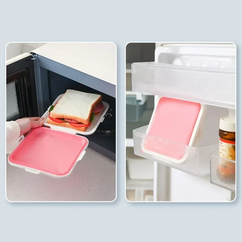 Портативный Ланч-бокс Bento Для Тостов Сэндвичей Уличной Еды Офиса Студентов