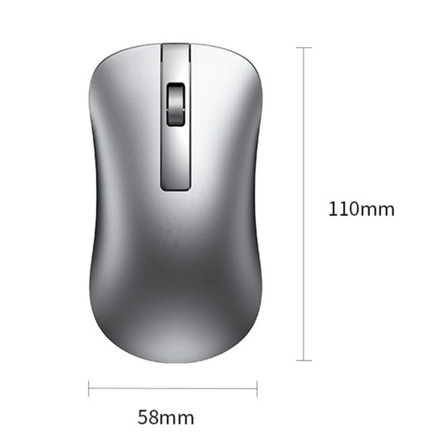 Эргономичная перезаряжаемая беспроводная мышь бесшумная тонкая USB для ноутбука