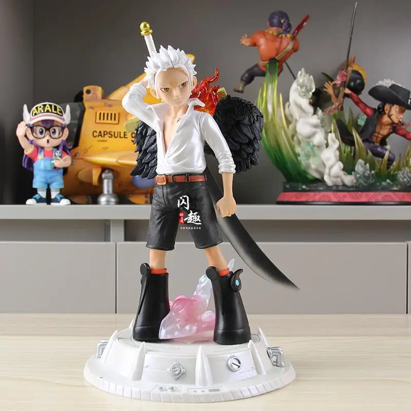 28 см цельные фигурки GK Dracule Mihawk орлиный глаз пылающий ангел аниме коллекция ПВХ