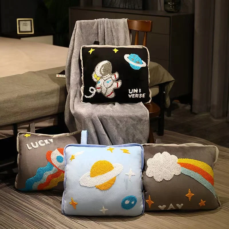 

Cushion Space Series Multi-function Digital Printing Pillow Covers Home Office Camping Cushion Four Seasons General Folding Soft