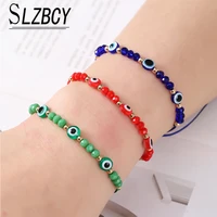 12 pieces colorful evil eye beaded bracelet hand braided rope good luck amulet bracelet lucky turkey religious symbol jewelry
