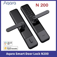 aqara n200 smart door lock fingerprint door locks bluetooth password nfc unlock smart lock work with homekit mijia smart home