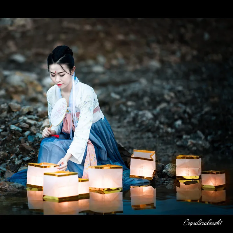 Наружные белые китайские фотолампы 11/15 см экологически чистые водные плавающие