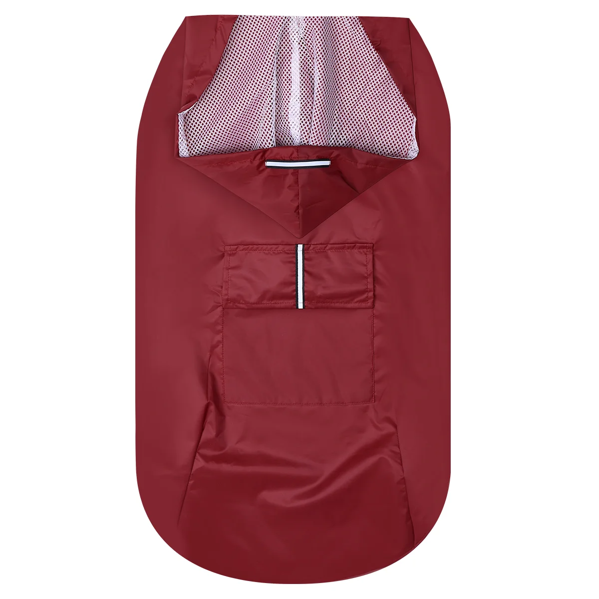 

POPETPOP Reflective Hooded Pet Dog Raincoats Big Dogs Waterproof Clothes Dog Raincoat Puppy Poncho(Red, 5XL)