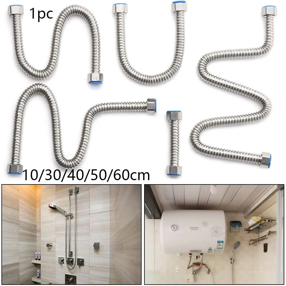 

G1/2" Thickened Durable Extendable Home Plumbing Corrugated Pipe Hose Tube Water Heater Connector