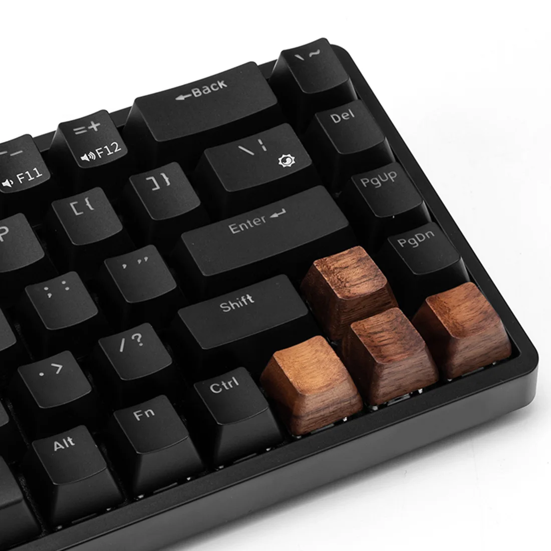 

4 Keys Arrow Keys Keycap For Mechanical Keyboard OEM Height Black Walnut