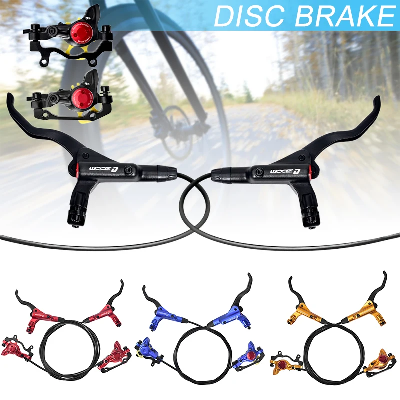 1 Pair Bicycle Brake Double Piston Oil Disc Brake Levers Front 800mm Rear 1450mm Calipers Bike Brake Accessories XR-Hot