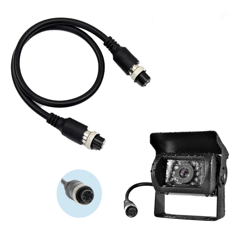 

Camera 4PIN Audio Video Cable Extension Cord for Vehicle Security Camera