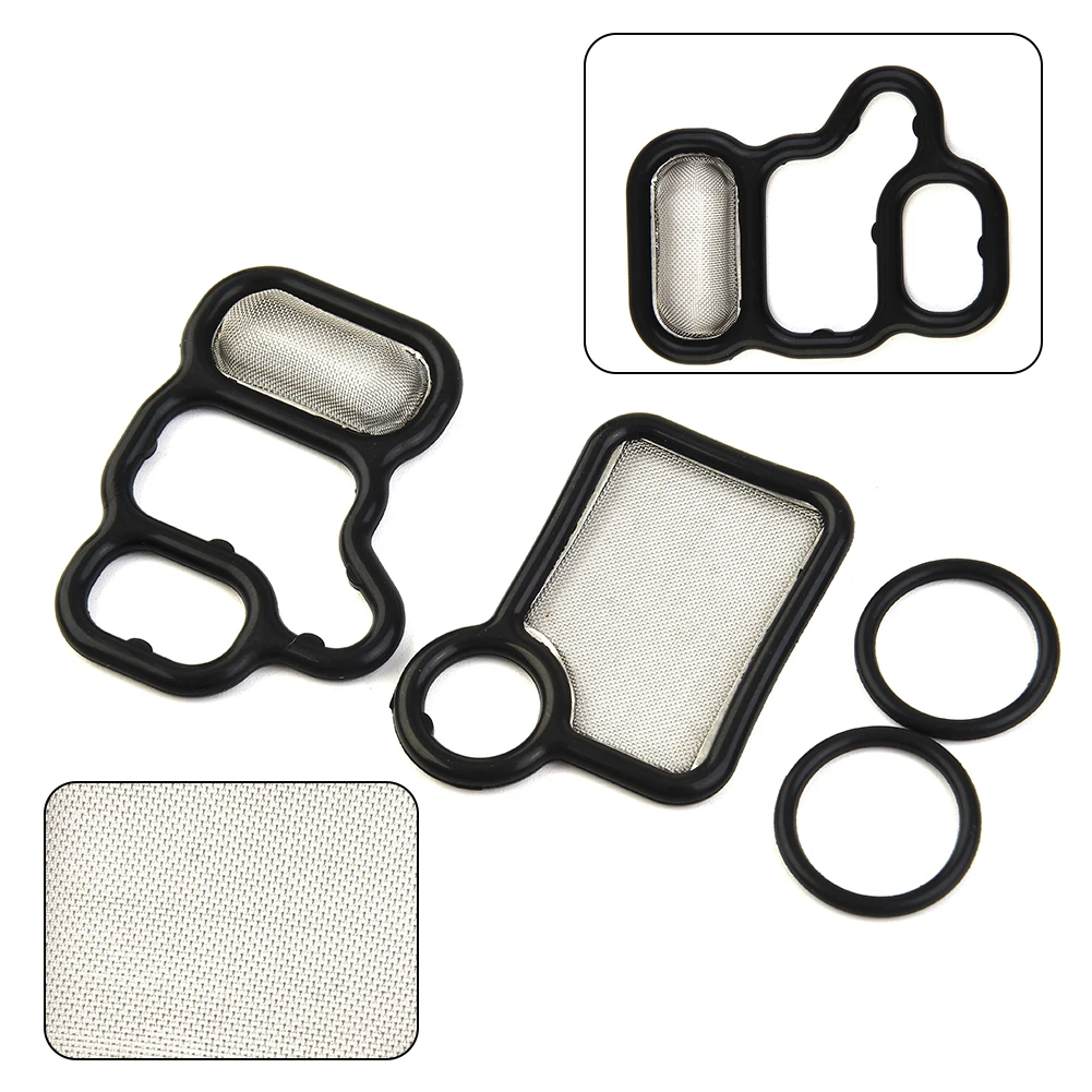 

4pcs Gasket Solenoid Spool Valve 15815-RAA-A02 15832-PNA-003 15845-RAA-A01 91319-PAA-A01Filter Solenoid Gasket Kit O-Ring