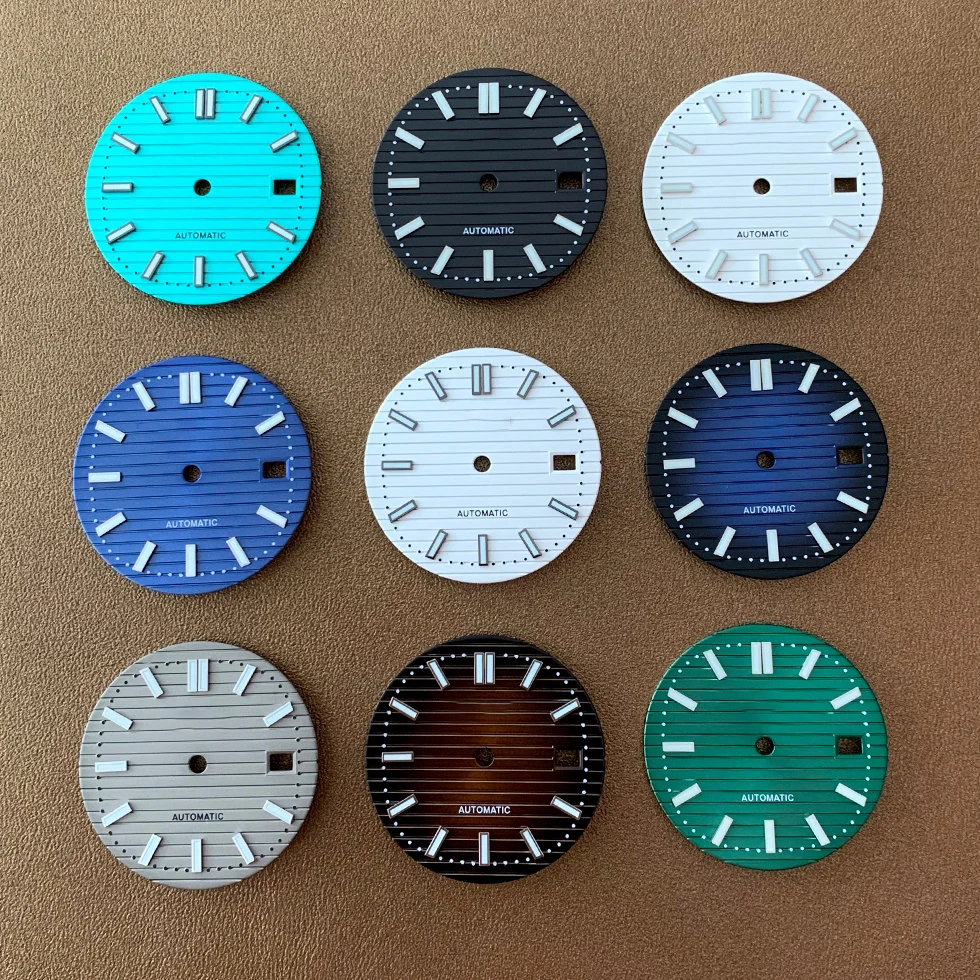 

S Watch Dial Accessories Hands 30.5MM Dial 41mm Case Green Luminous Japanese NH35 NH36 Automatic Movement Watch Accessories