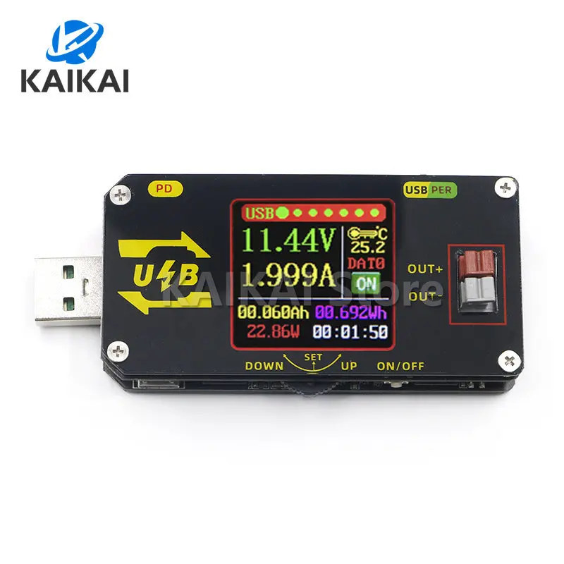 

USB-тестер для зарядки с цветным экраном, устройство для ЧПУ управления напряжением и увеличения напряжения, подходящая модель: XY-UMPD