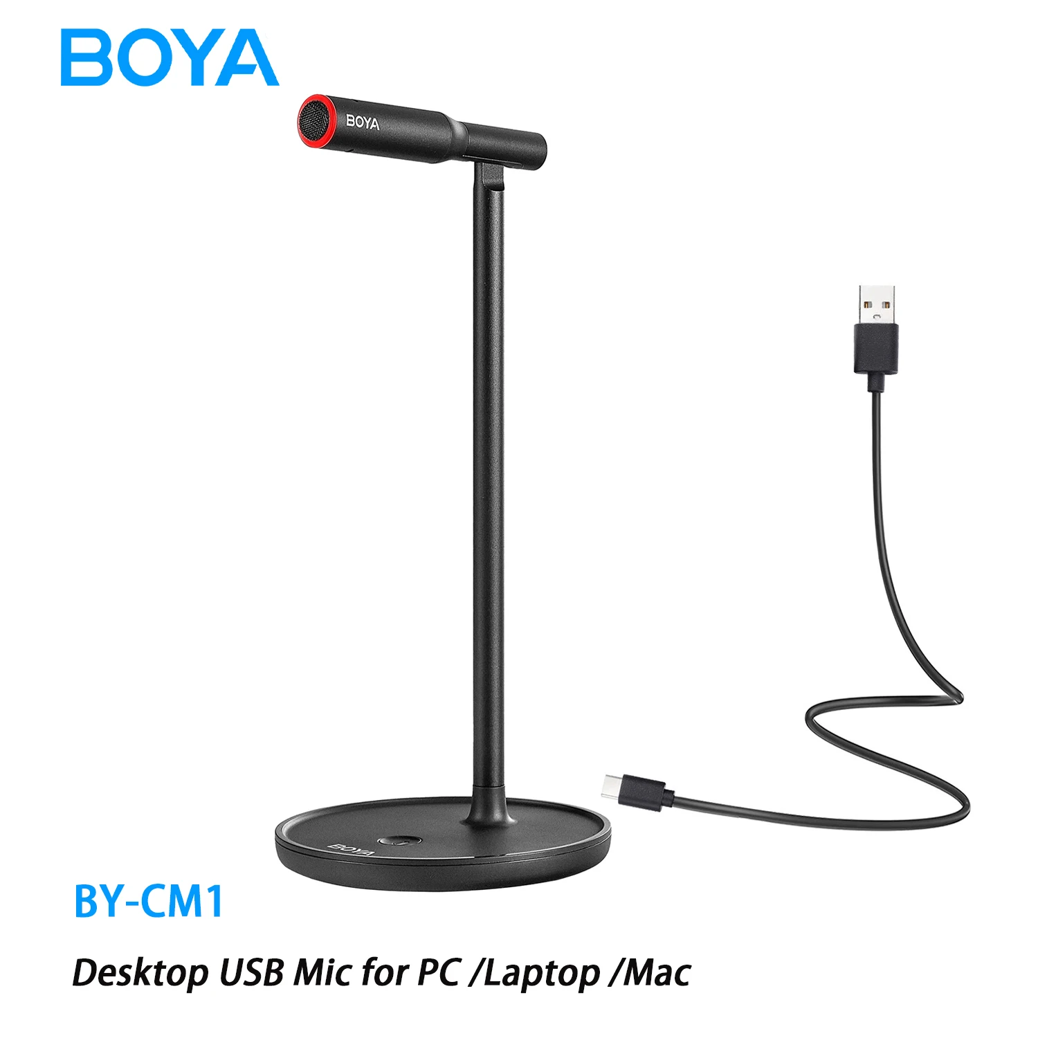 

BOYA BY-CM1 USB Microphone Desktop Mic for PC Computer Mac Laptop YouTube Recording Podcast Studio Blogger Streaming Meeting
