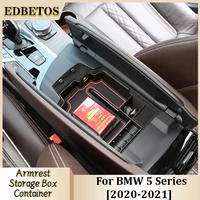 car central armrest storage box secondary storage center console organizer compatible for bmw 5 series g30 g31 2020 2021