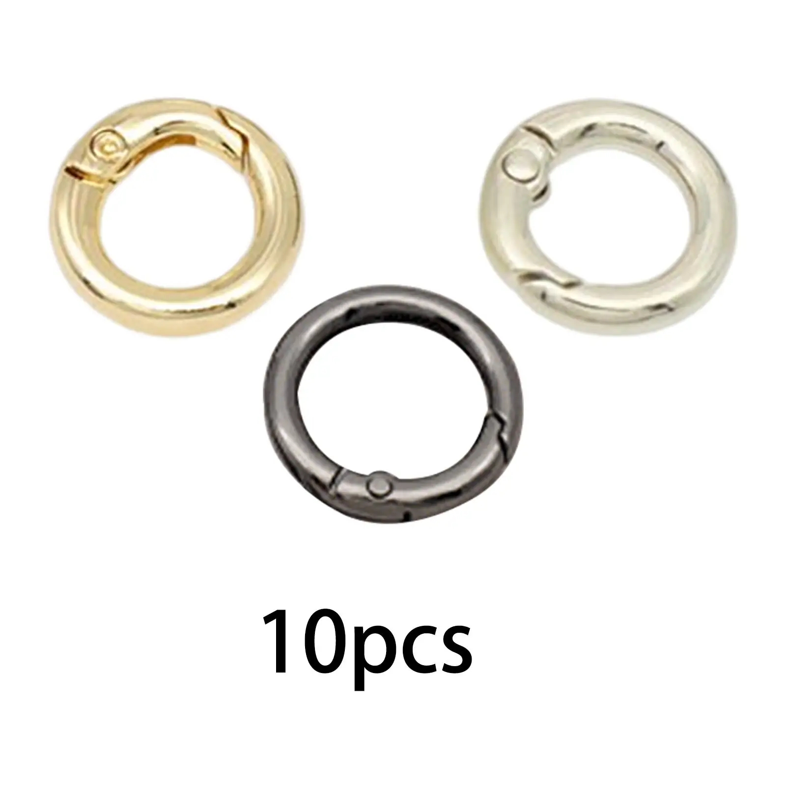 

10x Metal Carabiner Snap Clips O Organizing Accessory for KeyBags