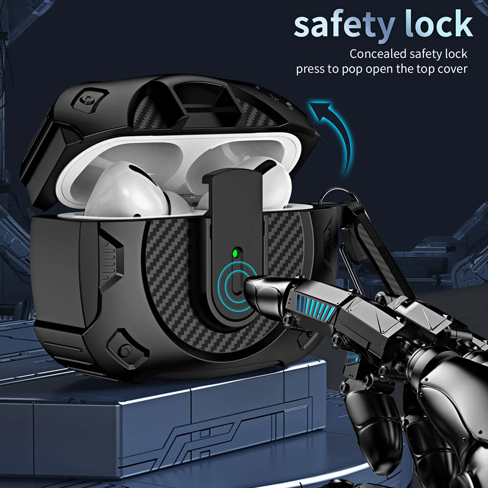 Противоударный чехол для беспроводной гарнитуры AirPods 4 Pro 2