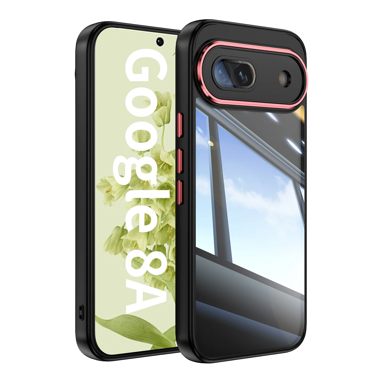 2 в 1 металлический чехол из ТПУ для Google Pixel 9 Pro 8A 2024 Новейшая модная стеклянная