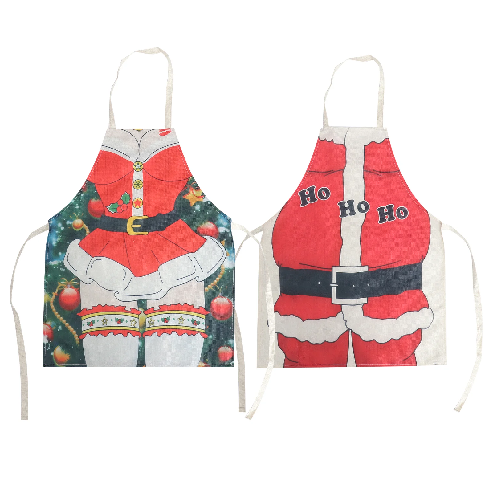 

2 Christmas Style Sleeveless Apron Apron Cartoon Pinafore