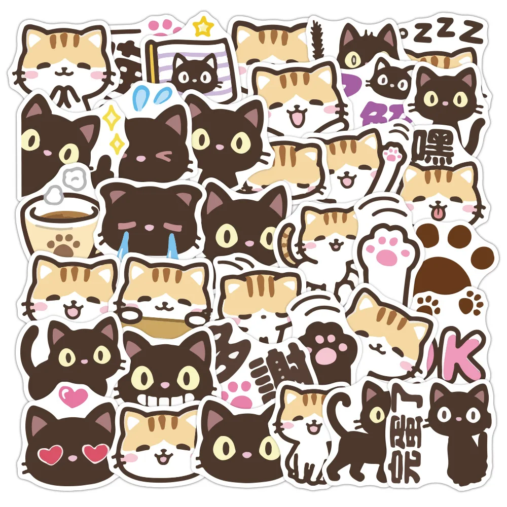 

40Pcs Little Cat Mini Paper Sticker Decoration Diy Diary Scrapbooking Label Sticker Kawaii Stationery