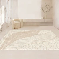nordic modern minimalist plain living room large area carpet sofa bedroom cloakroom warm color line decorative floor mat