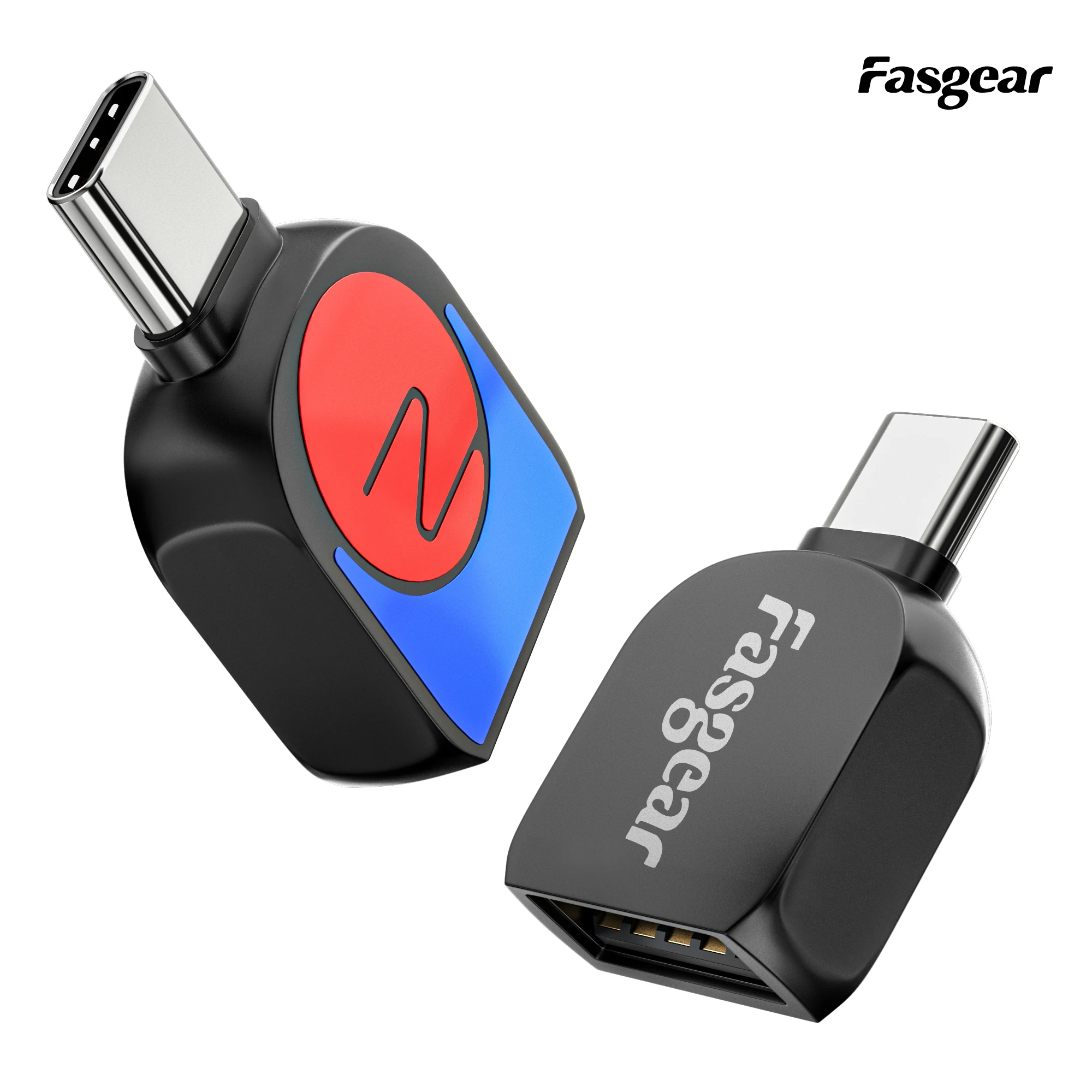 

Fasgear 2 Pack 10Gbps Data Snyc Type C Male to USB 3.1 Female Adapter for Macbook iMac Samsung & Other USB-C or Thunderbolt 3