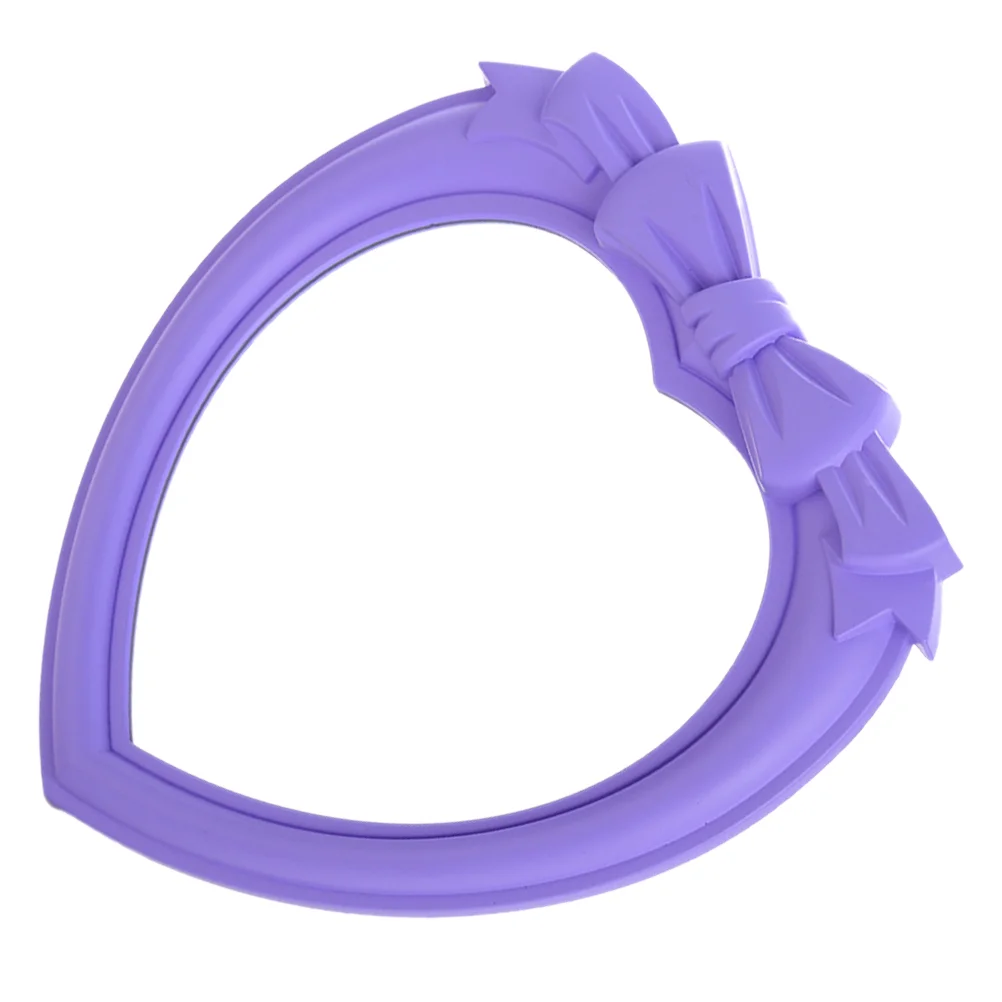 

1pc Convenient Girl Mirror Creative Heart Shaped Cosmetics Mirror Woman Mirror