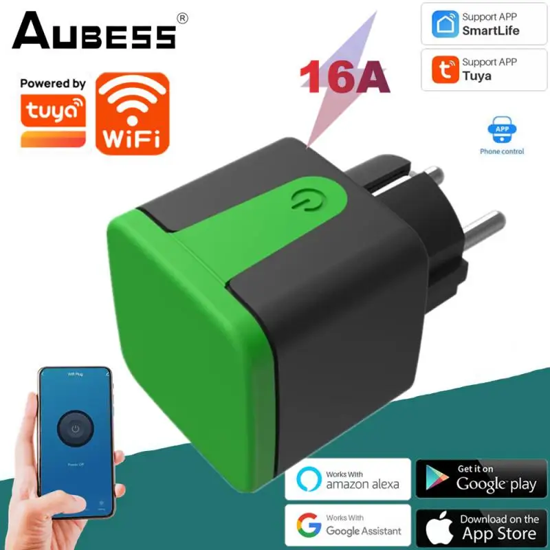 

Smart Plug WiFi Socket EU 16A Timing Function Tuya SmartLife APP Remote Voice Control Works With Alexa Google Assistant Yandex
