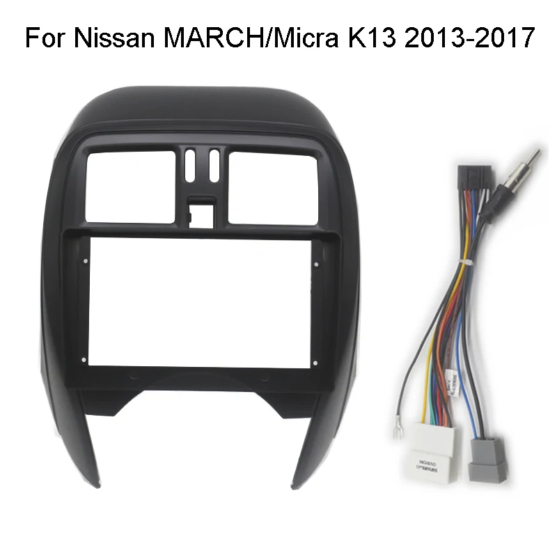 

Car Radio Fascia For Nissan MARCH/Micra K13 2013-2017 Auto Stereo Plastic Panel Mounting Bezel Faceplate Dash Frame Kit