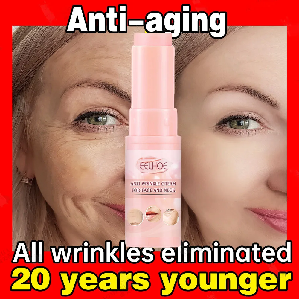 Collagen Wrinkle Removal Multi Bounce Balm Stick Anti-Aging Fade Fine Lines Cream Brighten Dull Skin Tone Moisturizing Skin Care