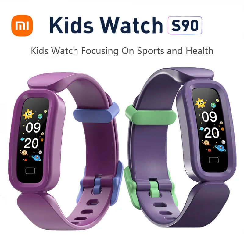 

Xiaomi S90 Watches Kids Smart Bracelet Children Clock Bluetooth Multi-language Waterproof Sport Pedometer Smartwatch Girls Boys