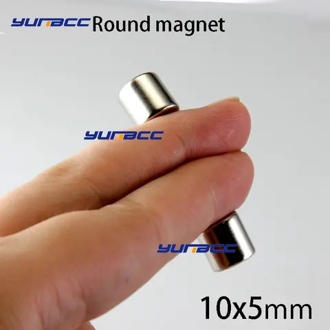 Круглый Мощный магнит N35 10x5 мм, супермощные магнитные магниты, магниевый магнит для холодильника Iman Electroiman, мощный неодимовый магниевый магнит