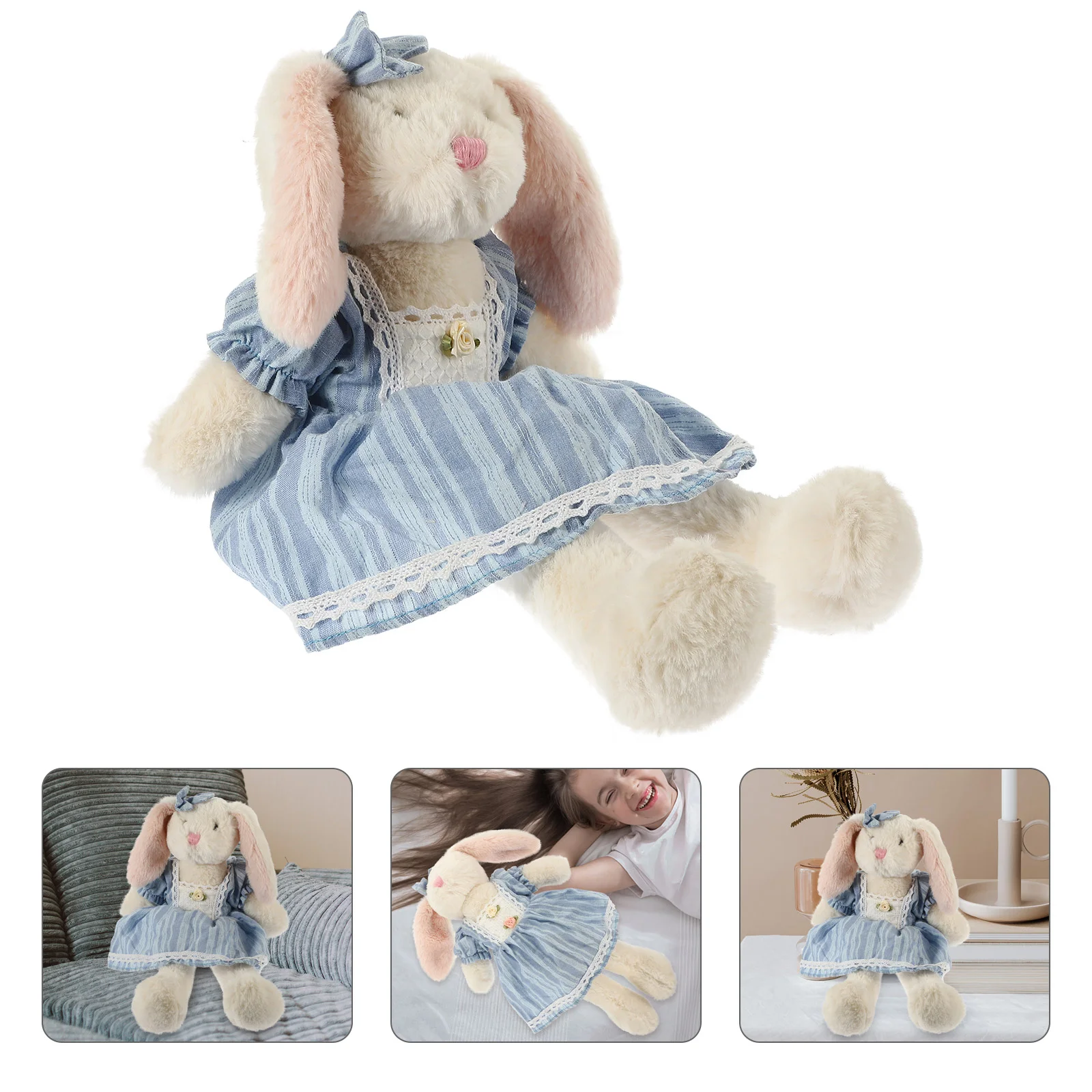 

Novelty Plush Rabbit in Dress Cartoon Plush Rabbit Stuffed Toy