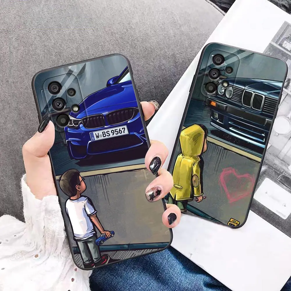 

Boy See Sports Car Vehicle Jdm Drift Case For Samsung A72 A52 A32 A02s A12 A42 A71 A51 A31 A21 A11 A01 A02 A03 5G 4G Black Cover