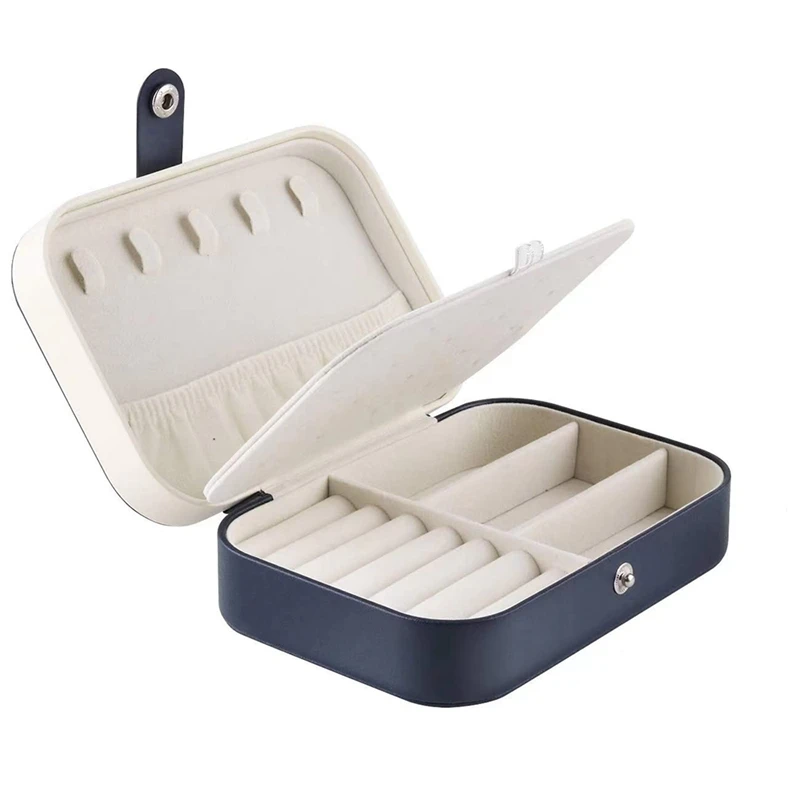 

Jewellery Box, PU Leather Jewelry Case, Travel Jewelry Storage Case For Rings, Earrings, Necklace, Bracelets Storage