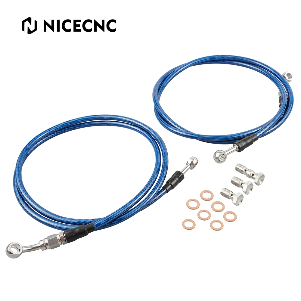 NiceCNC Front Brake Lines ATV For Yamaha Raptor 700 2006-2022 Raptor 700R 2017 2011-2022 Anti-ultraviolet Corrosion Resistance