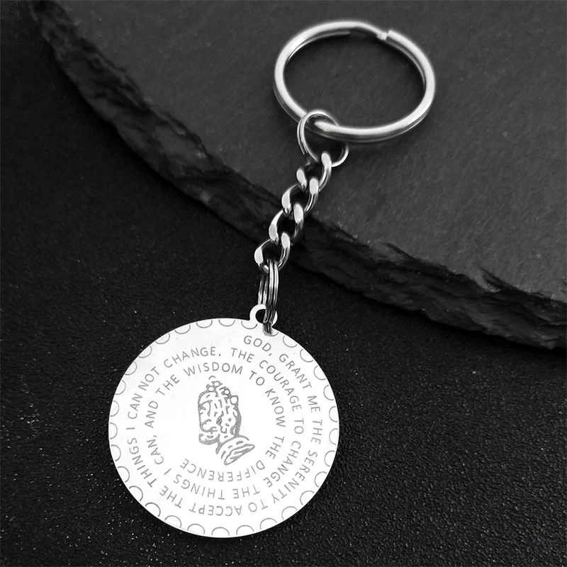 Брелок для ключей женский/мужской из нержавеющей стали