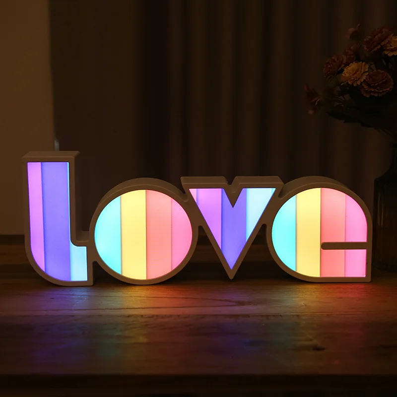 

Новая светодиодная лампа 40 см с надписью «Love» для свадьбы, Дня Святого Валентина, признания, подарок, романтическая тема любви, моделирование, декор комнаты