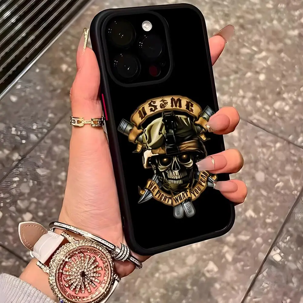Чехол для телефона PRF Police S-SEAL Team iPhone 15 Pro Max 14 16 13 11 12 Mini Xs X Xr 7 8 Plus Se матовая задняя