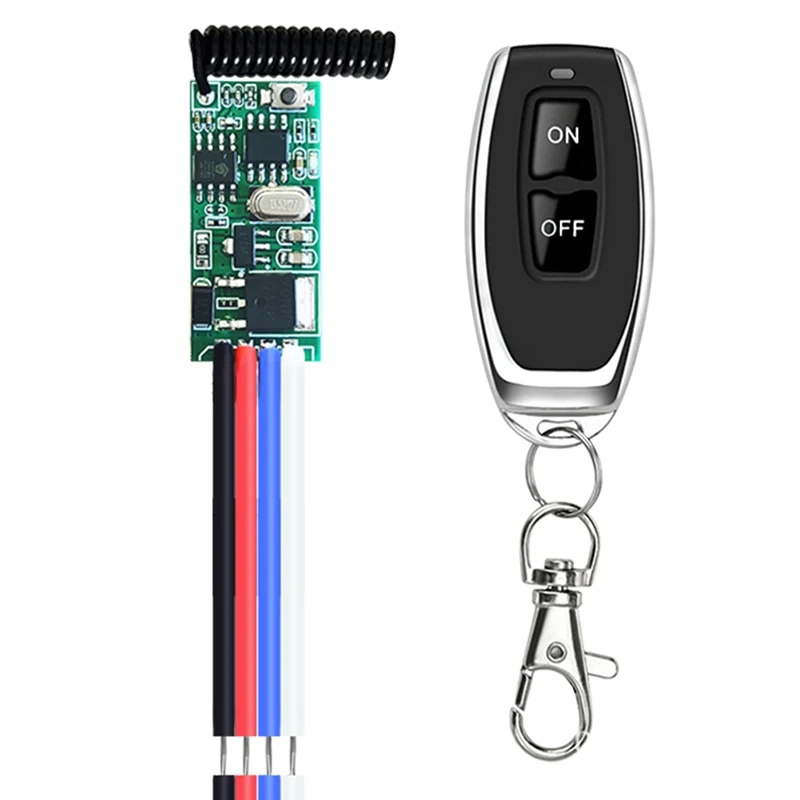 

433 МГц DC 5-24 В 1CH мини-реле беспроводной радиочастотный пульт дистанционного управления светодиодный контроллер лампы микроприемник передатчик