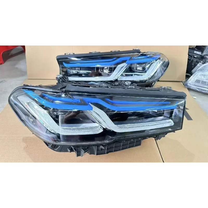 Для BMW 5 передняя фара G30 G38 2018-2022 обновление до F90 M5 лазерные фары и головная в