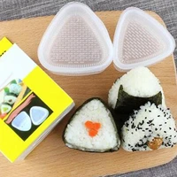 2 pair triangular sushi mold rice ball maker sushi rice cake press mold maker gimbap kids bento sushi rice ball kitchen tool