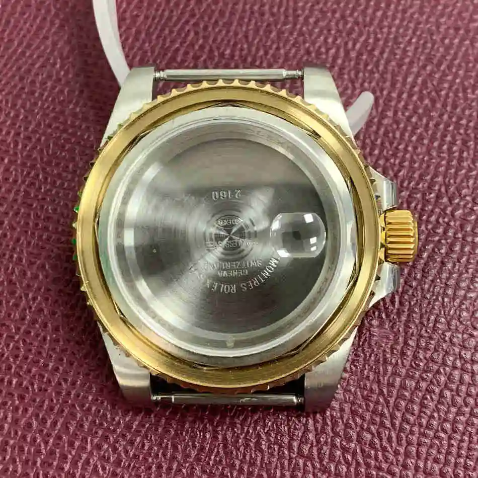 40mm Watch Case 316L Stainless Steel Sapphire Glass Suitable Fits For 3135 Automatic Movement Suitable For 38MM bezel