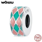 Женский браслет из серебра 925 пробы, с подвеской-бусиной