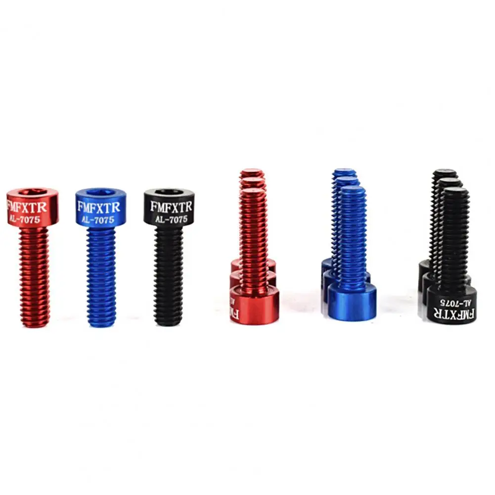 

6Pcs Useful MTB Stem Screw Aluminum Alloy Stem Fixed Screws Rust Resistant Stem Screws Bike Accessories Stem Fixing Bolts