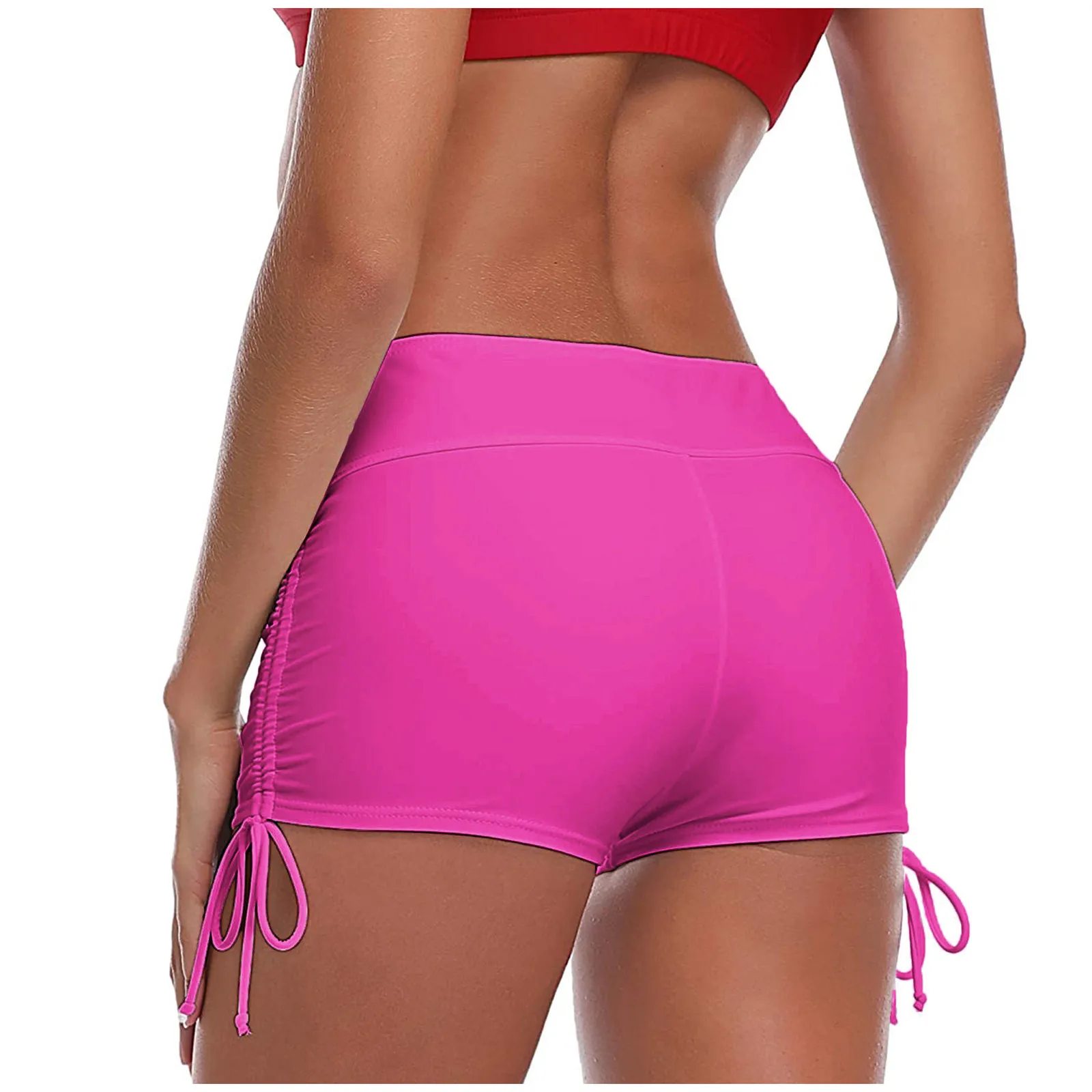 

Women's Swim Shorts with Pockets Women Board Shorts Bathing Suit Bikini Bottoms Briefs Womens Swimsuits Shorts