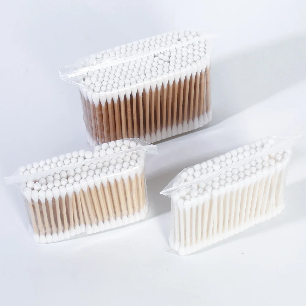 

200 шт./упаковка, ватные палочки с двойной головкой