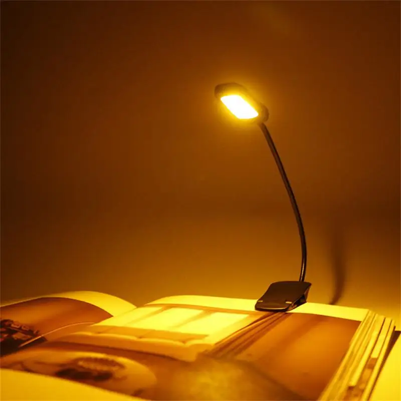 

Reading Clip Lamp New Bookclip USB Charging Table Music Score Lamp Comfortable Soft Non-slip Silicone Pad Adjustable Book Lights