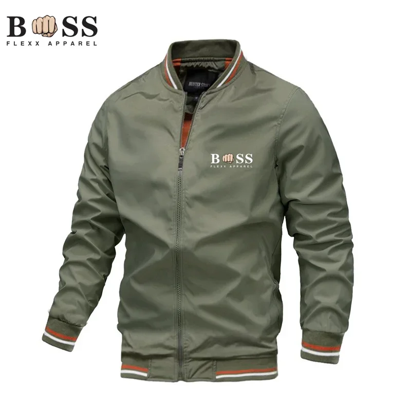 2024NEW BSS Flexx Clothing — мужская повседневная куртка с высоким воротником ветрозащитная