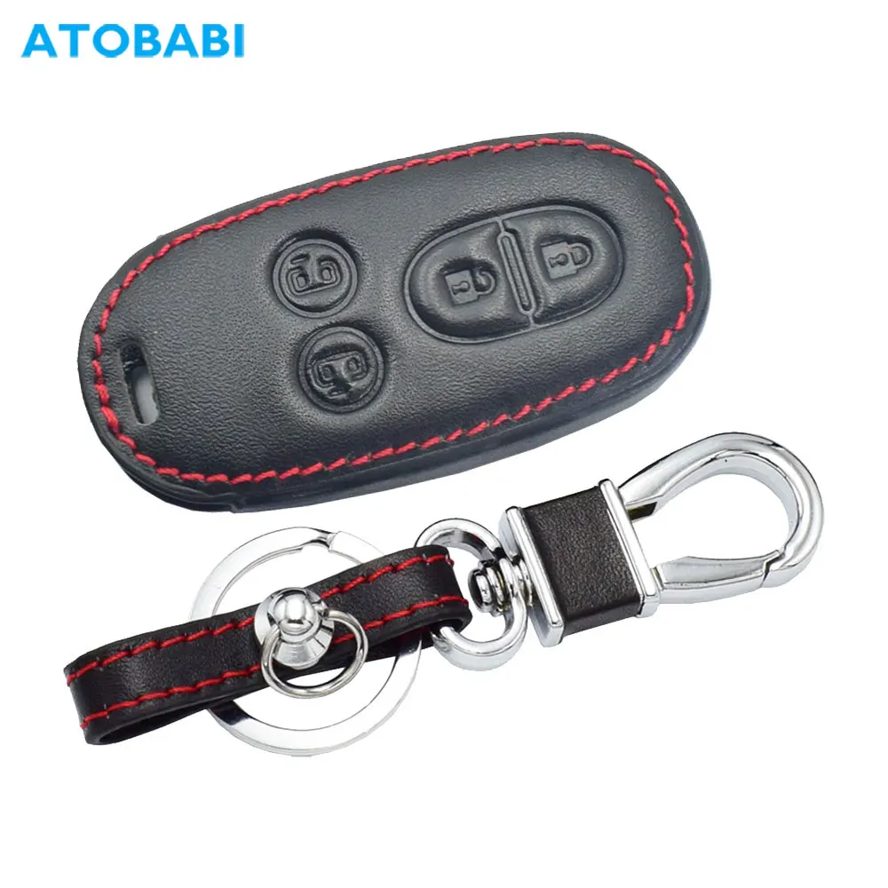 ATOBABI Leather Car Key Case Keychain For Suzuki Palette Sol