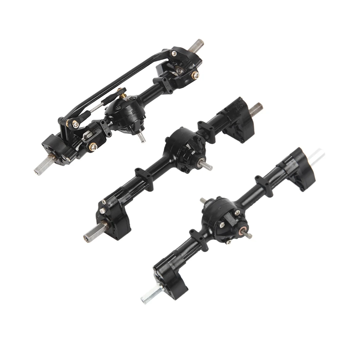 Комплект передних средних задних портальных осей для WPL B16 B36 6X6 6WD 1/16 запчасти