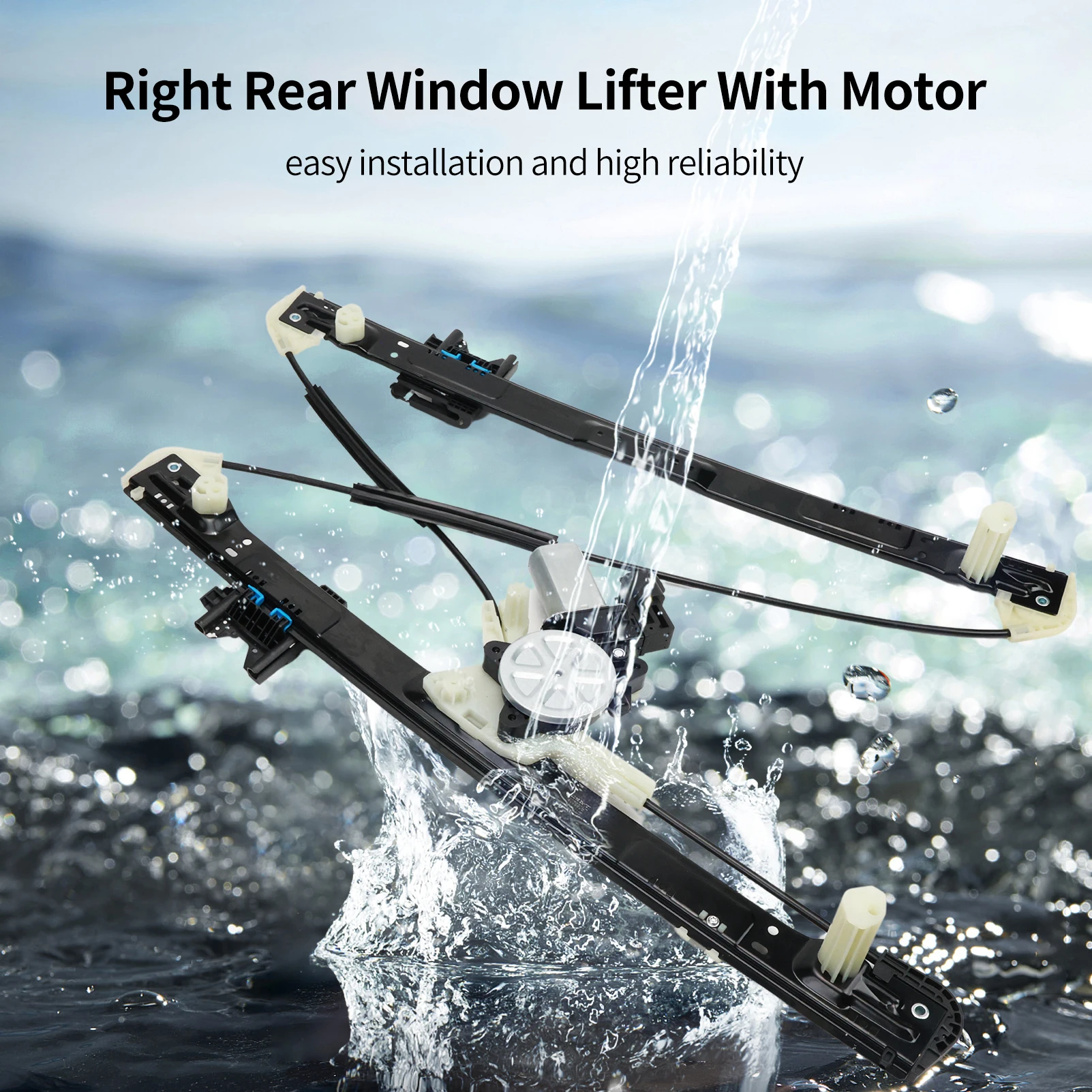 Электрический стеклоподъемник с мотором задний правый для La-nd R0ver Discovery V L462 All enine